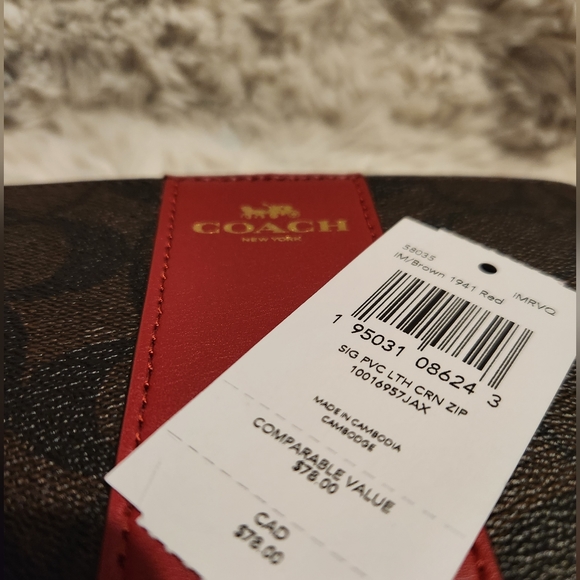 Coach Corner Zip Wristlet  - Picture 3 of 3